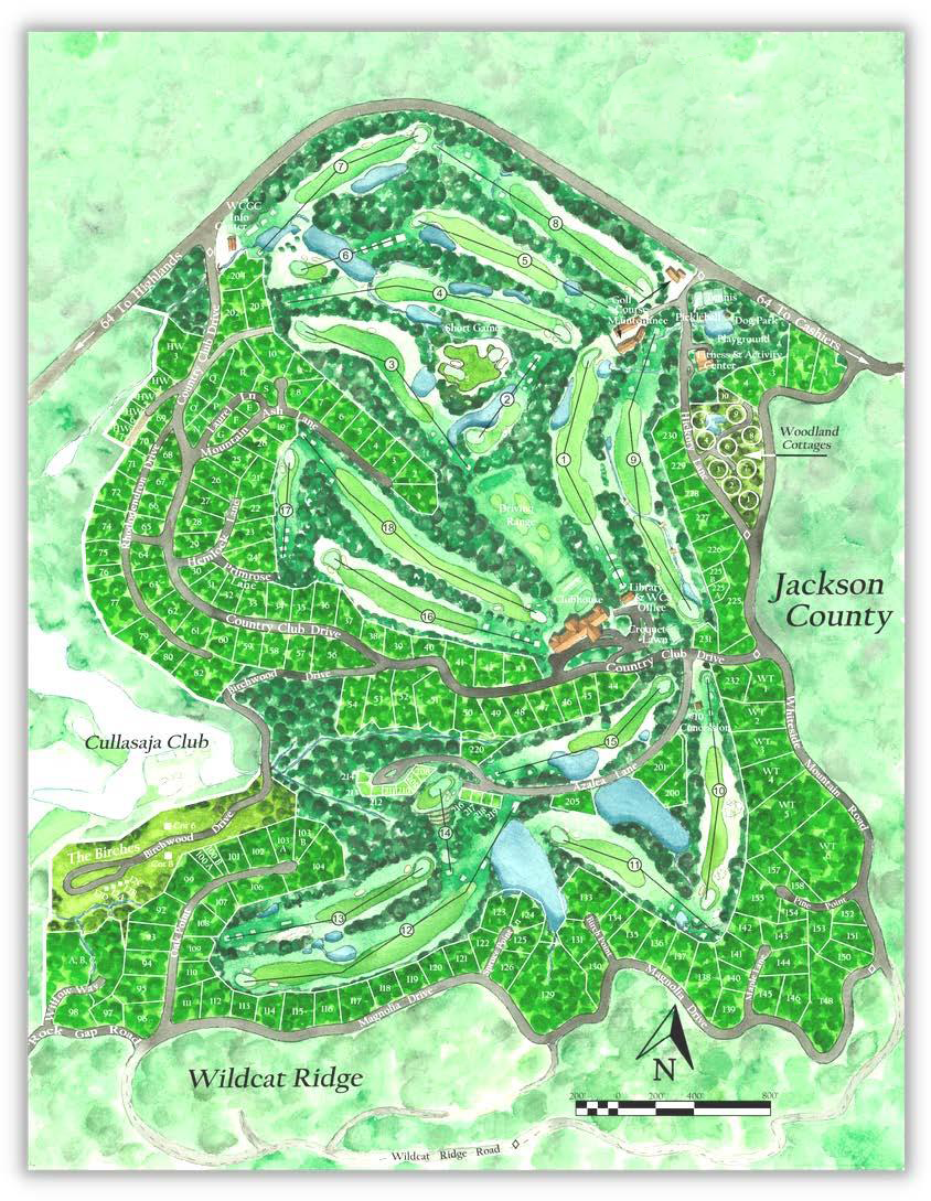 Course Map - Wildcat Cliffs Country Club